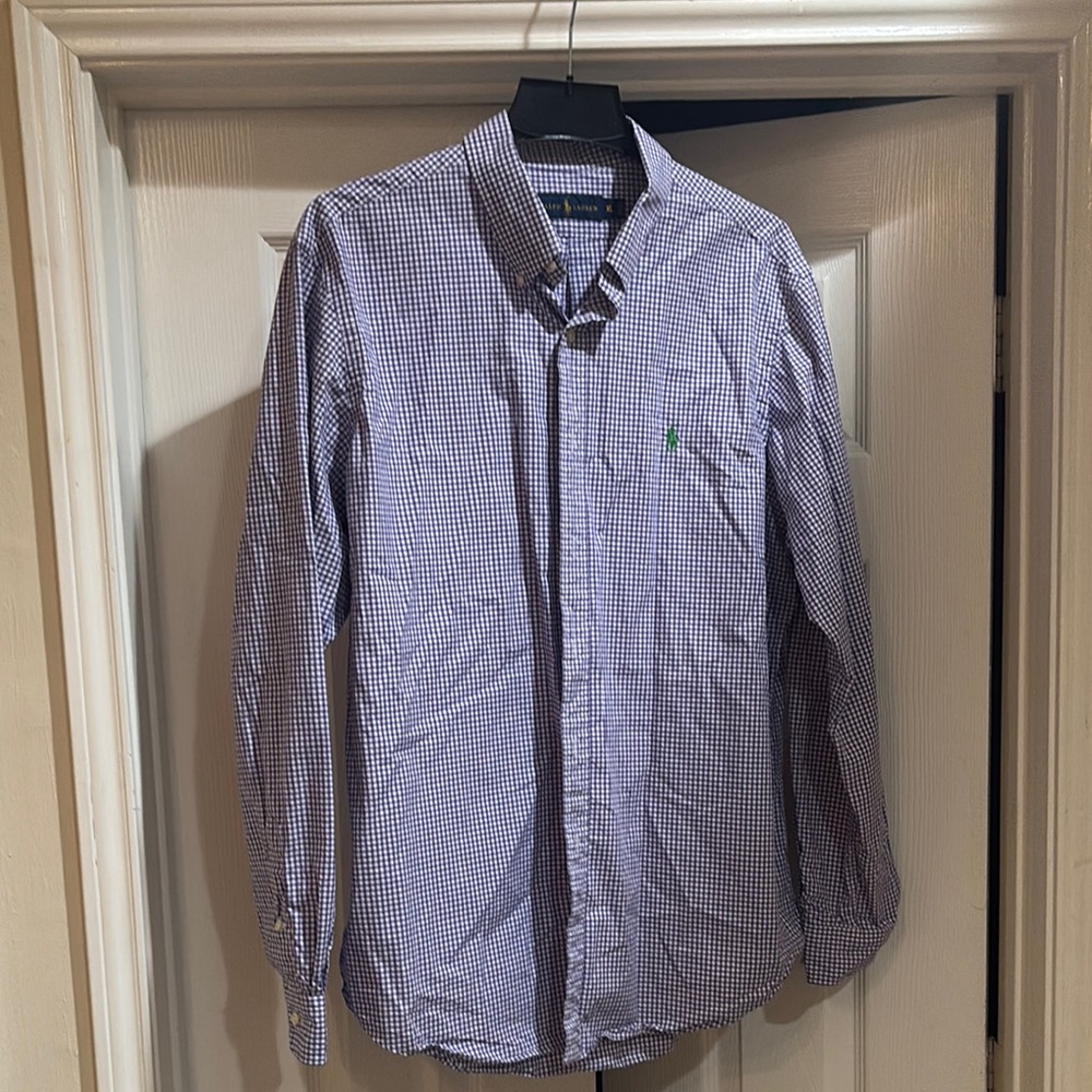 Ralph Lauren Blue Casual Button Down Shirt